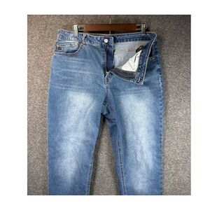 FRYE High Rise Cropped Jeans Blue Wash Womens Size 12/31 Western Country 31x28